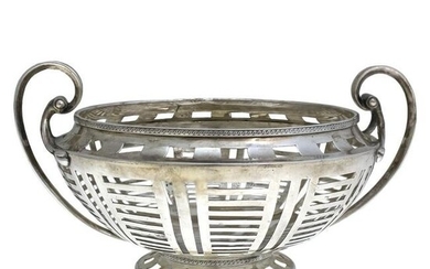 Mappin & Webb Sterling Silver Centerpiece Basket