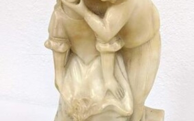 Marble Sculpture Courting Couple