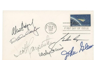 Mercury Astronauts (6) Signed First Day Cover