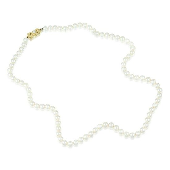 Mikimoto Cultured Pearl Matinee Length Necklace
