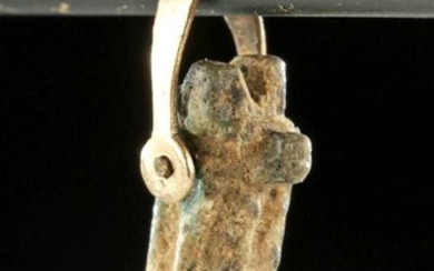 Miniature Egyptian Glazed Faience Pendant - Anubis