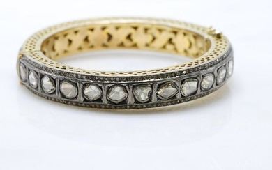 Mogul Gold/Sterling Diamond Bracelet. 8.82ctw