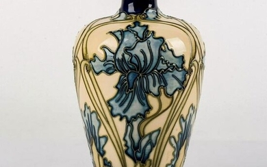 Moorcroft Pottery Vase, Blue Iris