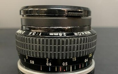 Nikon Nikkor 28mm F3.5 Manual Camera Lens