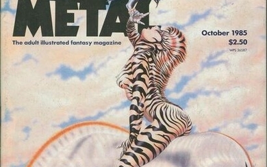 Olivia De Berardinis Signed October 1985 Heavy Metal Magazine BAS #BA74080