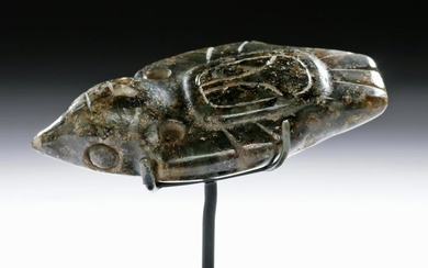 Olmec Jade Bird of Prey Pendant