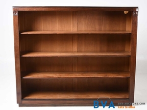 Open mahogany with coromandel bookcase.