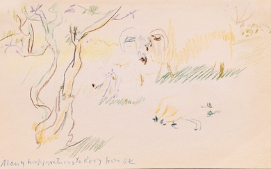 Oskar Kokoschka (Pöchlarn 1886 - Montreux 1980). Sheep and Lambs.