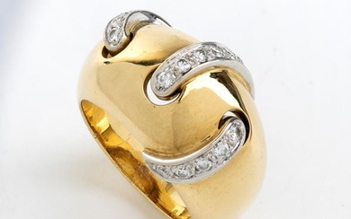 POMELLATO, diamond gold ring