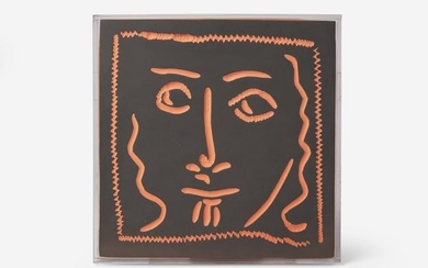 Pablo Picasso (Spanish, 1891-1973) -Visage aux Cheveux Bouclés