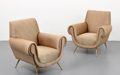 Pair of Lounge Chairs, Manner of Paolo Buffa