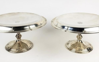Pair of Sherve & Co. Sterling Silver Tazzas