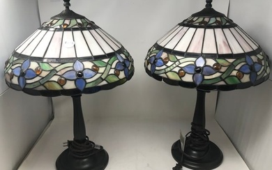Pair of Tiffany Style Lamps