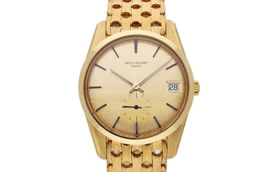 Patek Philippe Reference 3558/1 | A yellow gold automatic bracelet watch with date, Made in 1971