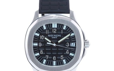 Patek Philippe Steel Aquanaut Black Rubber Tropical JUMBO Watch