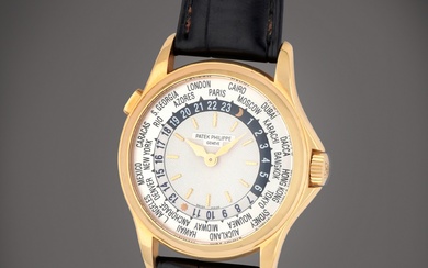 Patek Philippe World Time, Reference 5110J-001 | A yellow gold...