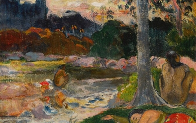 Paul Gauguin Tahiti, scène de rivière