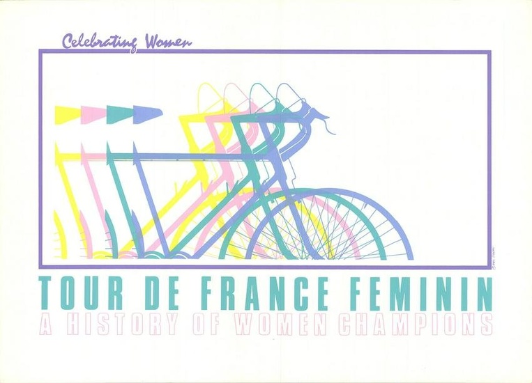 Phil Dynan - Tour de France Feminin - 1985 Serigraph 23" x 32"