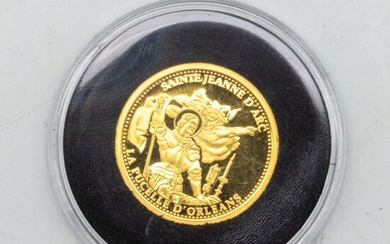 Pièce en or commémorative de Jeanne d'Arc Monnaie de Paris