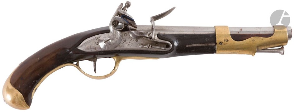 Pistolet d’arçon à silex modèle 1763-1766,... - Lot 6 - Ader