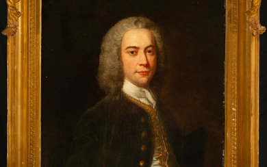 Portrait of an English Gentleman, 18th century English or Scottish...