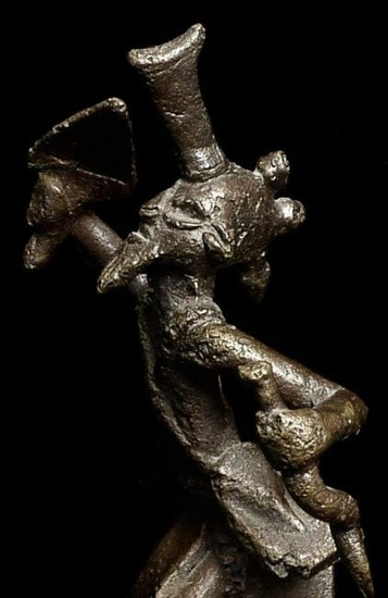 Powerful vintage/old Indian bronze figure.