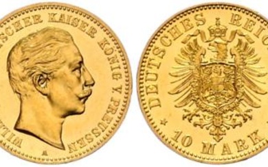 Preussen, Wilhelm II. 1888-1918 GOLD