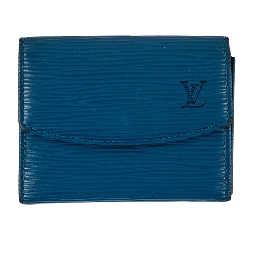 Property of a Gentleman Louis Vuitton A blue epi leather w...
