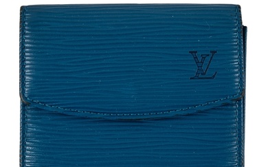 Property of a Gentleman Louis Vuitton A blue epi leat...