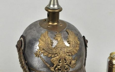 Prussian Steel/Brass Military Helmet