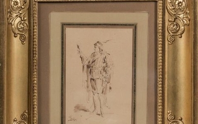 RAFFET Auguste Denis (1804-1860) - "Man in theatre dress" -...