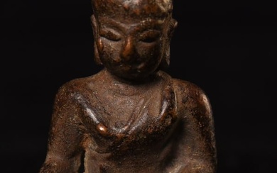 RARE 15/16thC Thai Bronze Buddha Miniature