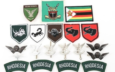RHODESIAN DESFENSE FORCES PATCH - WINGS & BADGES