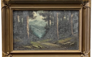 RICHARD DETREVILLE (1864-1929, California) San Mateo, Impressionist Landscape