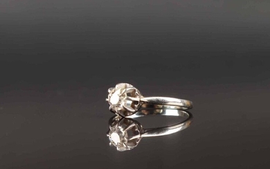 RING white gold and diamond of about 0.30 carat, finger...