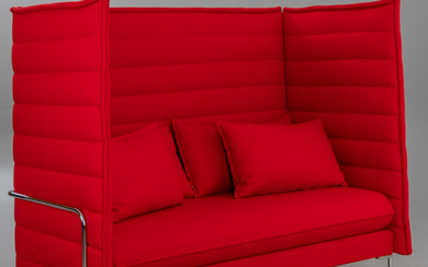 RONAN & ERWAN BOUROULLEC. Vitra. sofa 'Alcove', red.