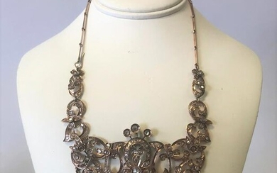 Rare Indian Mughal Style Diamond Necklace