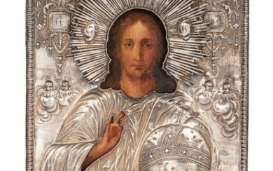 Rare icône du Christ Pantocrator.
