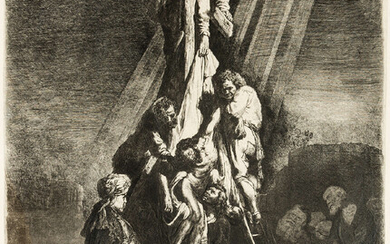 Rembrandt van Rijn (1606-1669) The Descent from the Cross: Second Plate [eighth state]