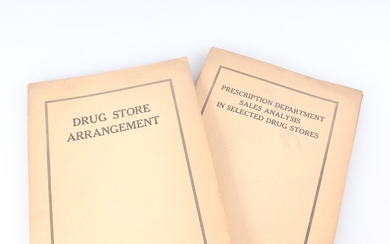 Retail Drug Store Survey Booklets By U.S. Dept. Of Commerce 1932