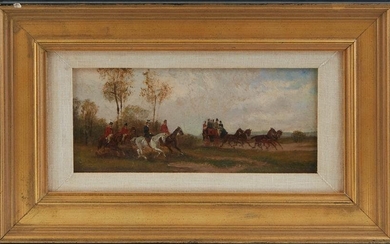 Robert Stone (1820-1870, British), "Hunting Scene,"