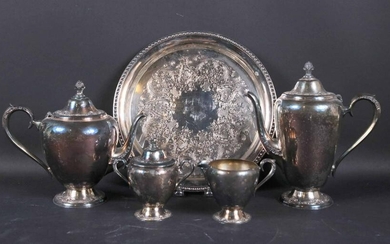Rogers Silver Plated Four Piece Coffee & Tea Set