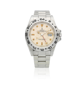 Rolex. A stainless steel automatic calendar bracelet watch