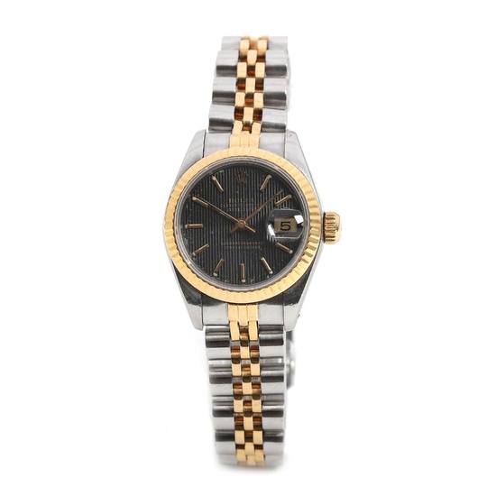Rolex A wristwatch of 18k gold and steel. Ref. 69173. Mechanical movement...