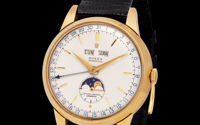 Rolex. Extremely Well Preserved and Important, Triple Calendar, Moon Phases Padellone, Automatic...