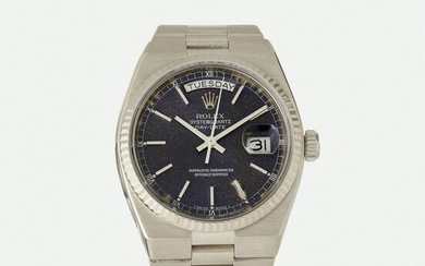 Rolex, 'Oysterquartz Day-Date' white gold watch