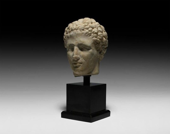 Roman Marble Head of a Man