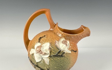 Roseville Pottery, Brown Magnolia Pitcher 1327