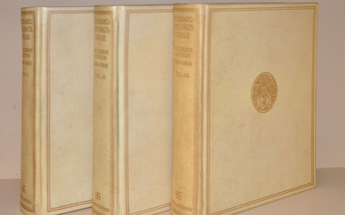 Rudyard Kipling - RUDYARD KIPLING'S VERSE - INCLUSIVE EDITION 1885 - 1918 DE-LUXE VELLUM BOUND EDITION OF 100 COPIES - 3 VOLUMES ALL SIGNED