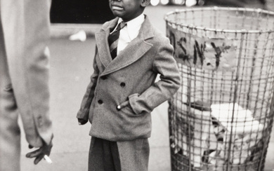 Ruth Orkin (1921-1985) Tired Little Boy Crying Outside Circus, Madison Square Garden, NYC, 1948